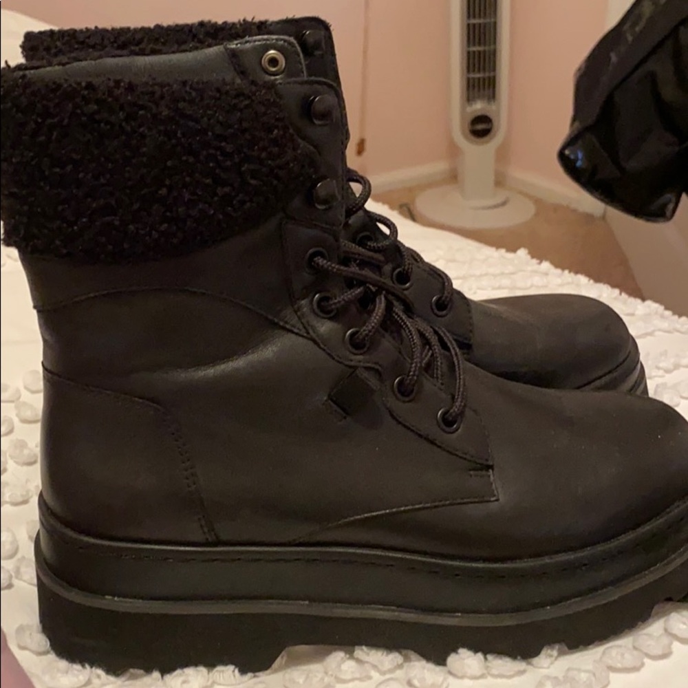 Black Combat Boots - image 2